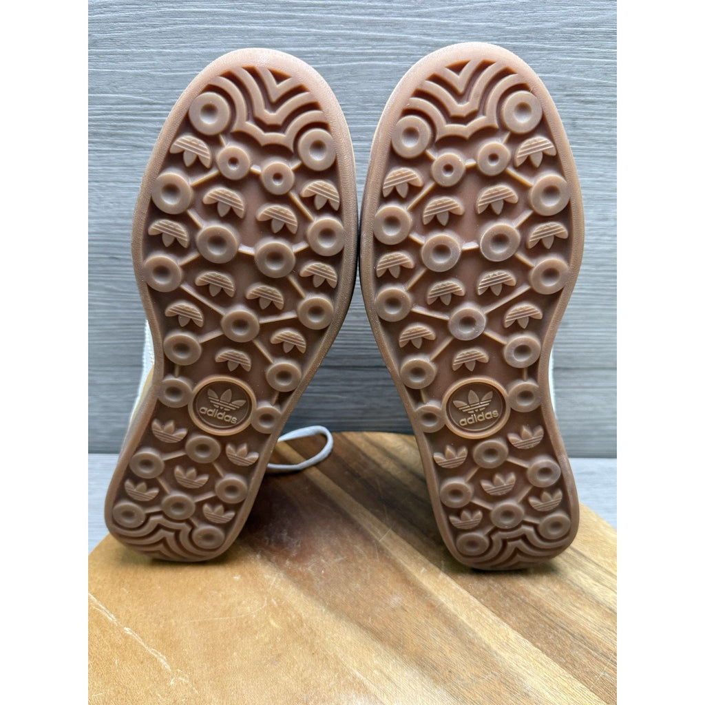 Adidas Gazelle Bold Suede Sneakers Shoes Ivory Bold Gold IH9929 Womens Size 8