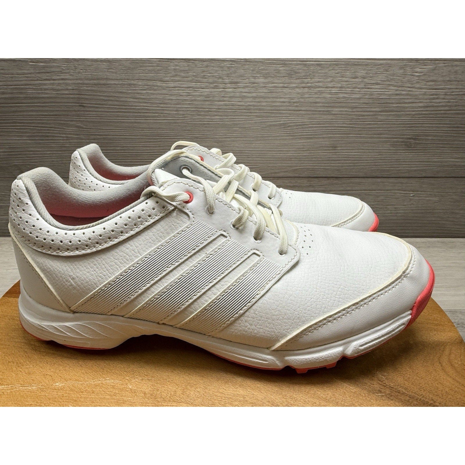 Adidas Response Light Golf Shoes Q47063 White Pink With Cleats Women’s 8.5