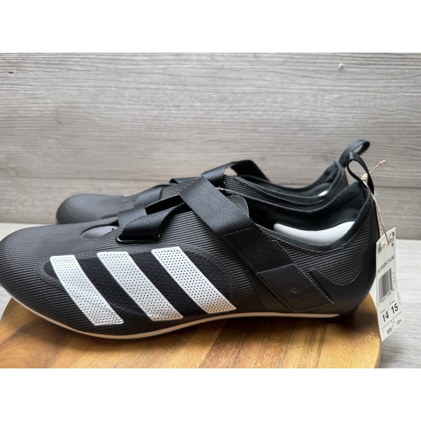 Adidas The Indoor Core Cycling Shoes Men Size 14 Black White GX6544