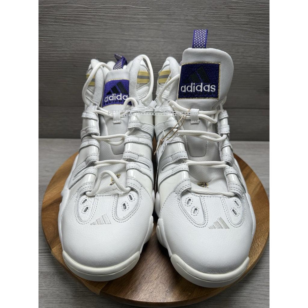 Adidas Crazy 8 'Core White Purple' - IF4523 Kobe Bryant Lakers Size 13.5