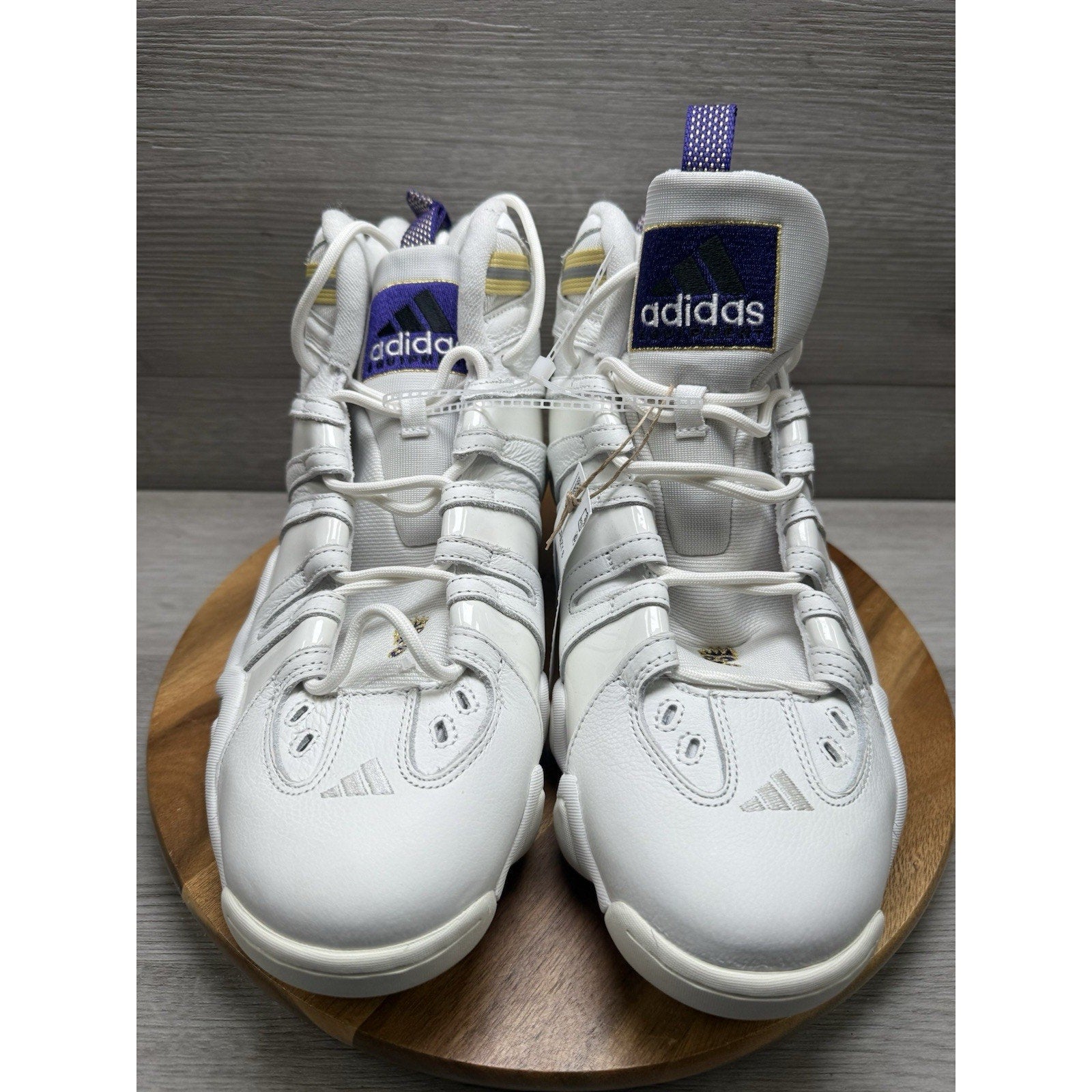 Adidas Crazy 8 'Core White Purple' - IF4523 Kobe Bryant Lakers Size 13.5