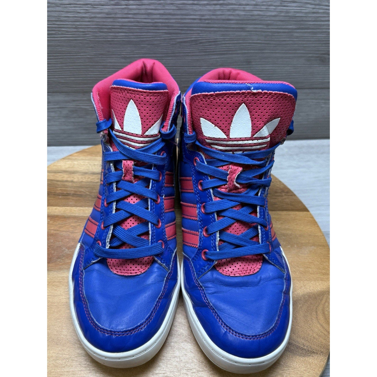 Adidas Court Attitude Sneakers 2013 Pink, Blue Women’s 7