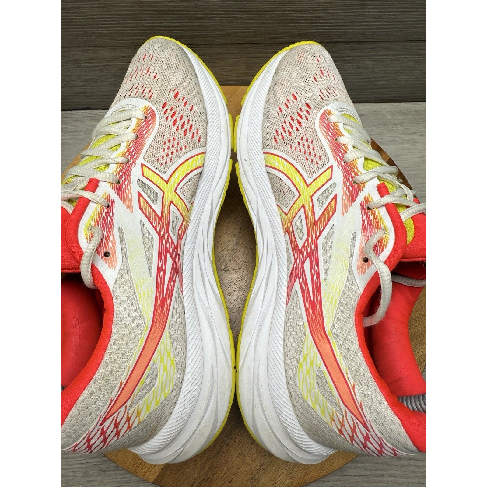 Aasics Women's Gel Excite 6 White/Pink Running Shoes 1012A150 Womens 8.5