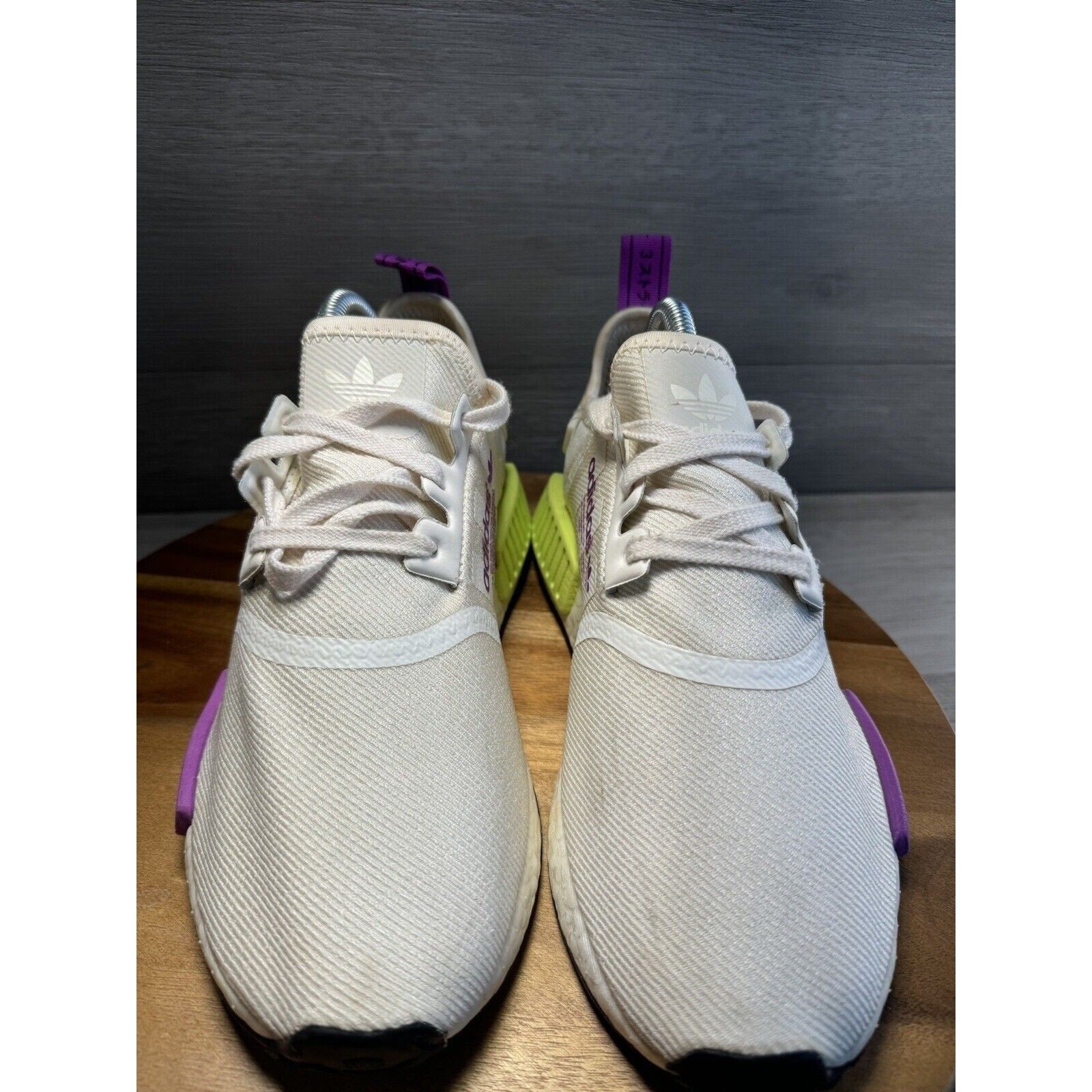Adidas R1 White Yellow Purple Shoes Sneakers D96626 Men 7
