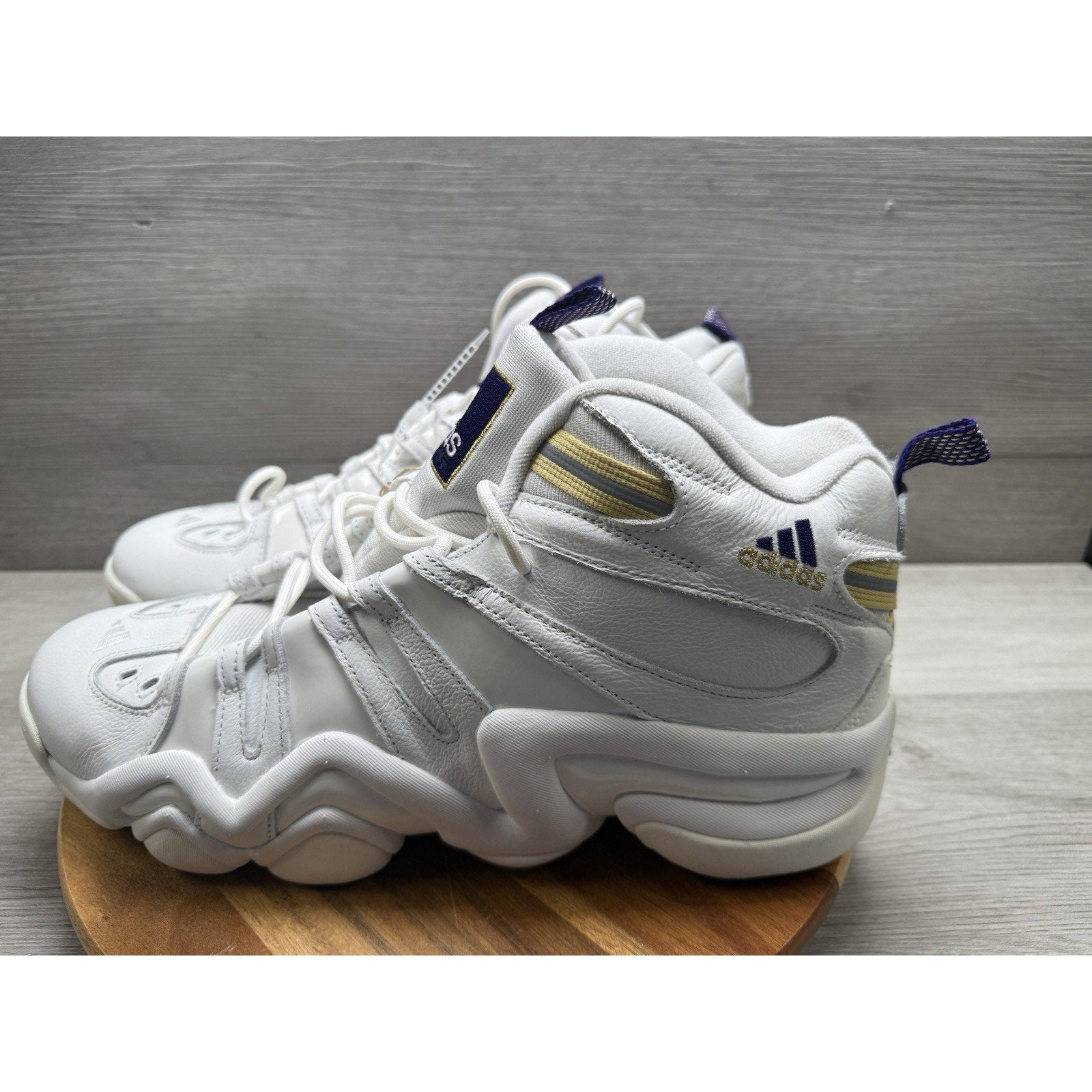 Adidas Crazy 8 'Core White Purple' - IF4523 Kobe Bryant Lakers Size 13.5