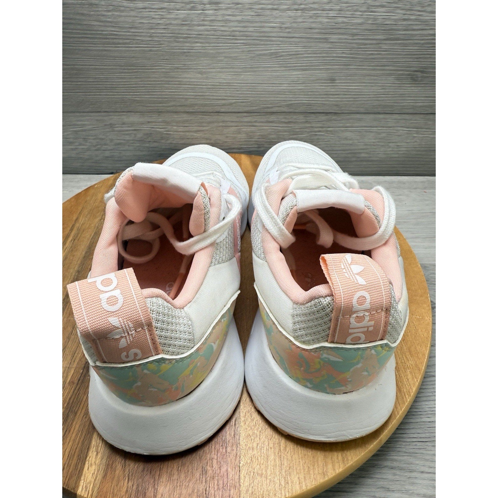 Adidas Multix Big Kids' Shoes Cloud White-Halo Mint-Haze Coral Q47162 Size 5