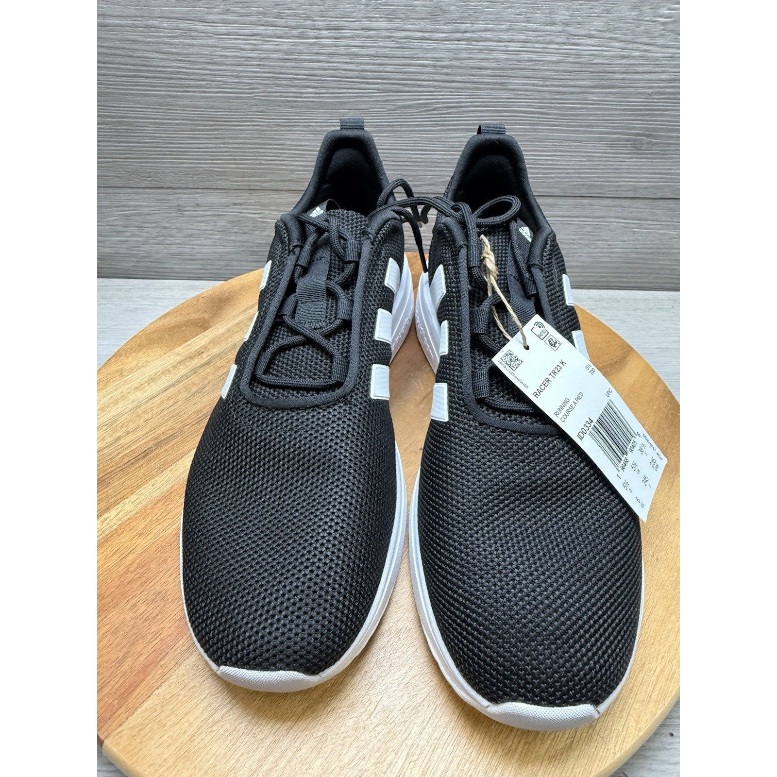 Adidas Racer TR23 Kids Shoes Sneakers Cloudfoam Black White Youth Size 5.5