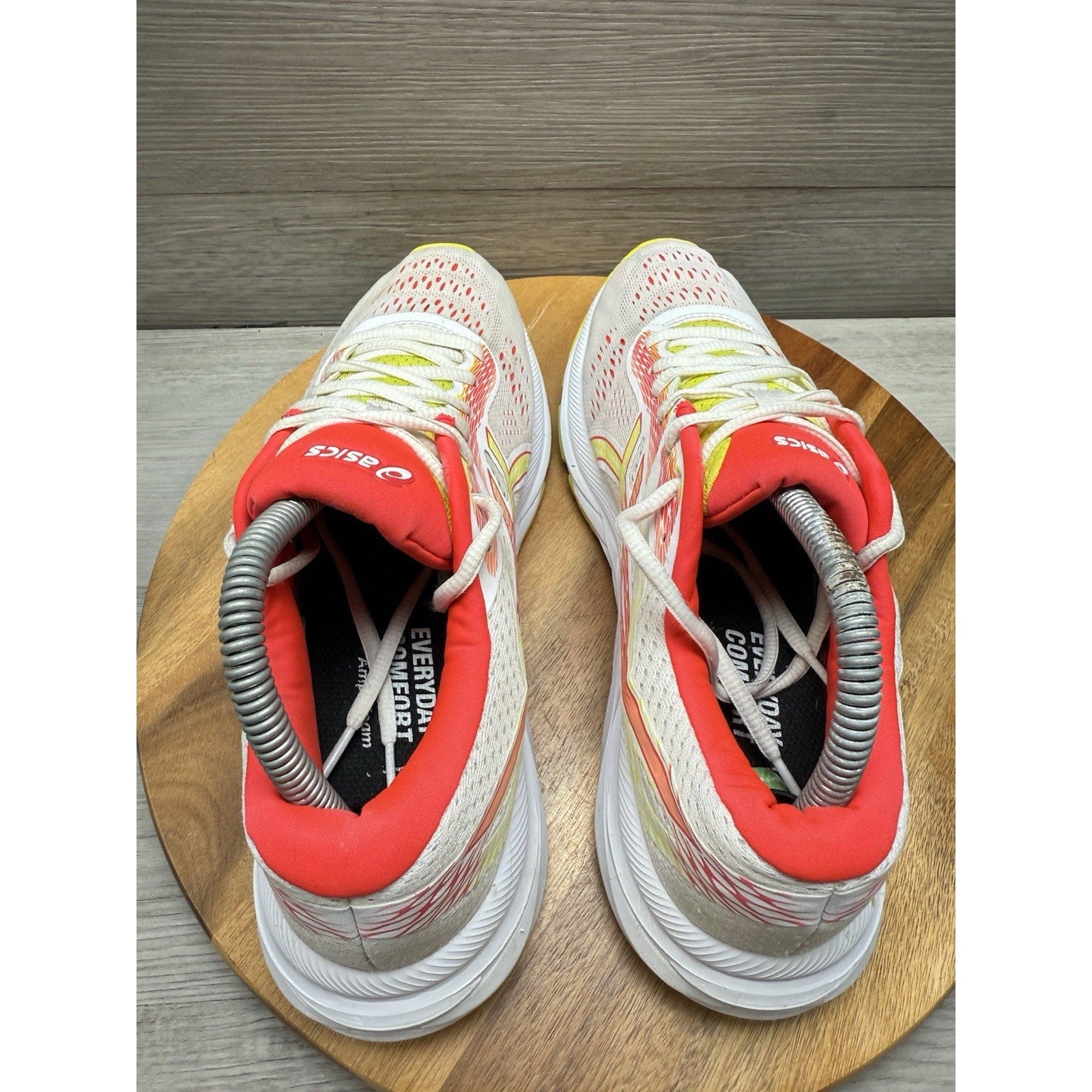 Aasics Women's Gel Excite 6 White/Pink Running Shoes 1012A150 Womens 8.5