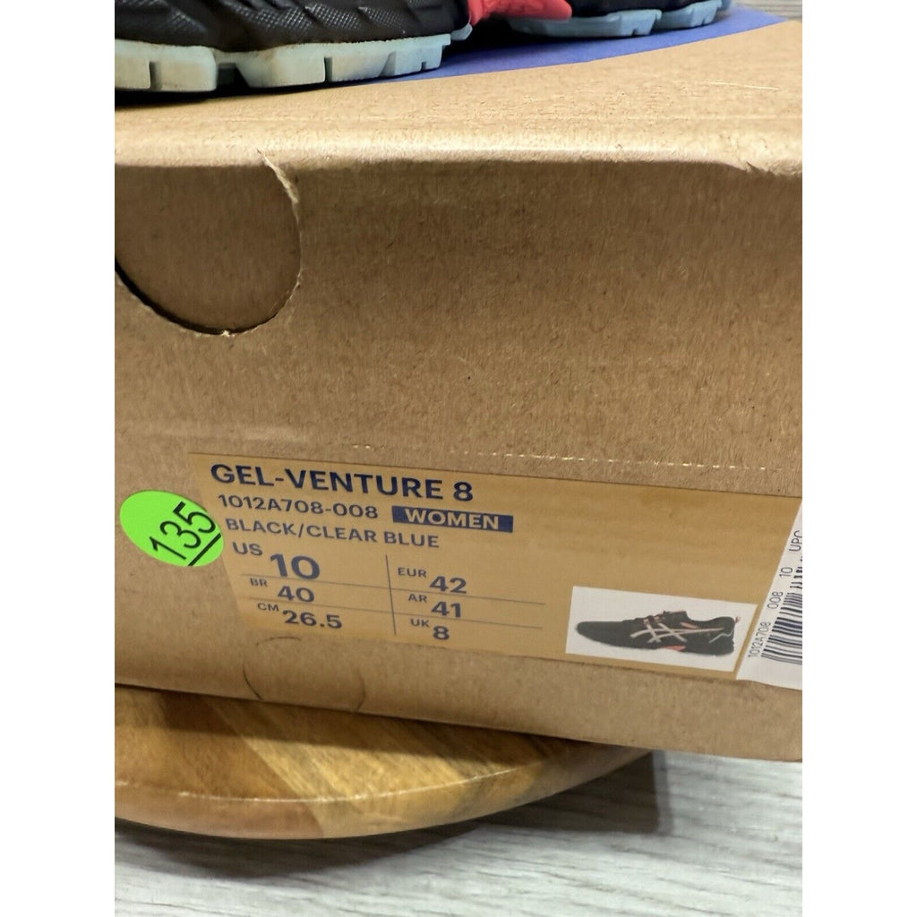 '- ASICS Gel Venture 8 Black Clear Blue Pink - Women’s Size 10