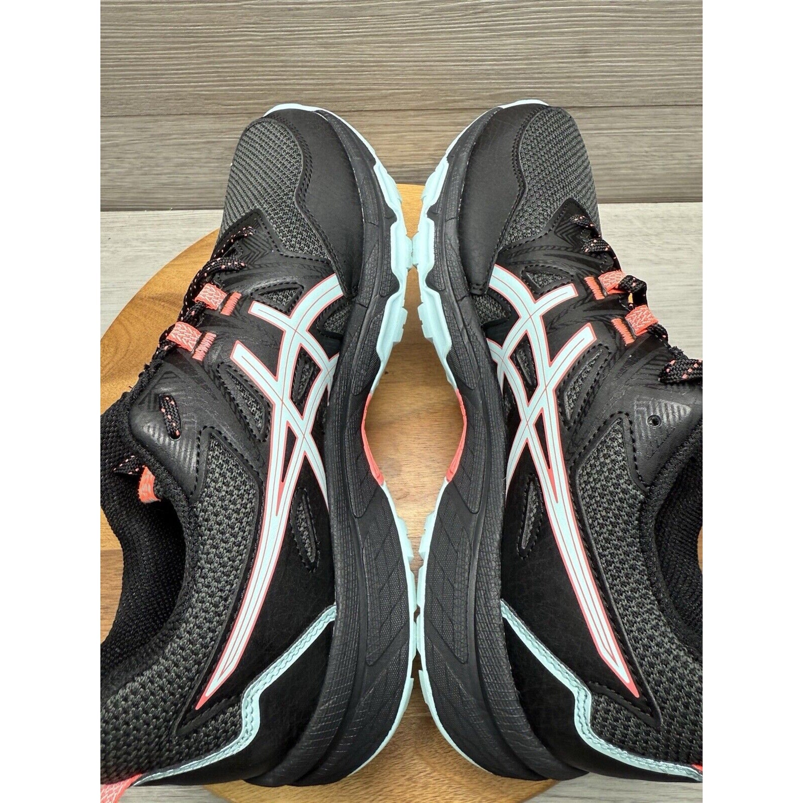 '- ASICS Gel Venture 8 Black Clear Blue Pink - Women’s Size 10