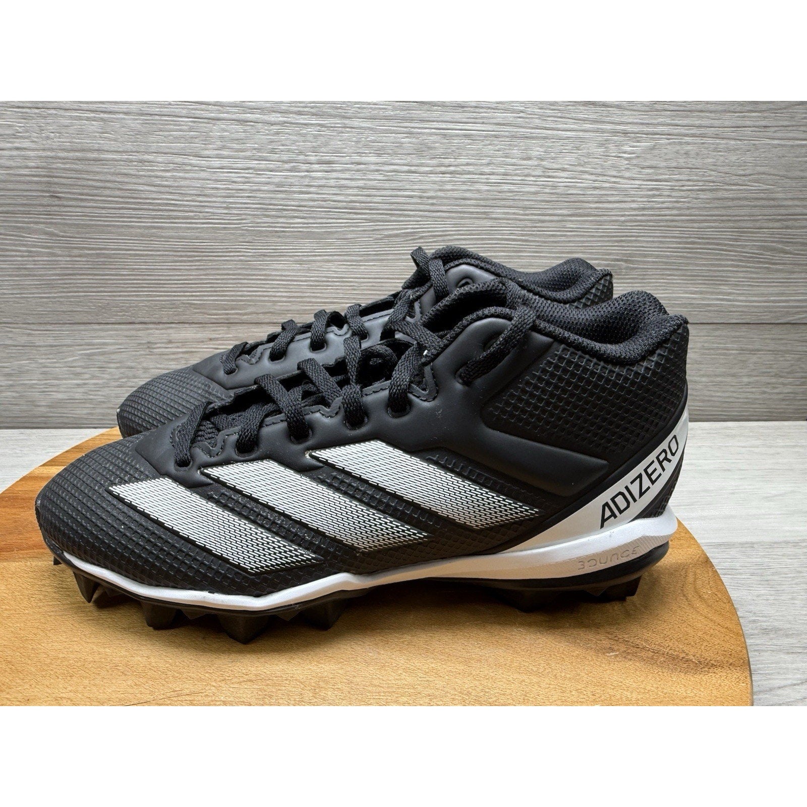 Adidas Adizero Impact.2 Spark Molded Football Cleats Black Snug Fit Shoe Youth 5