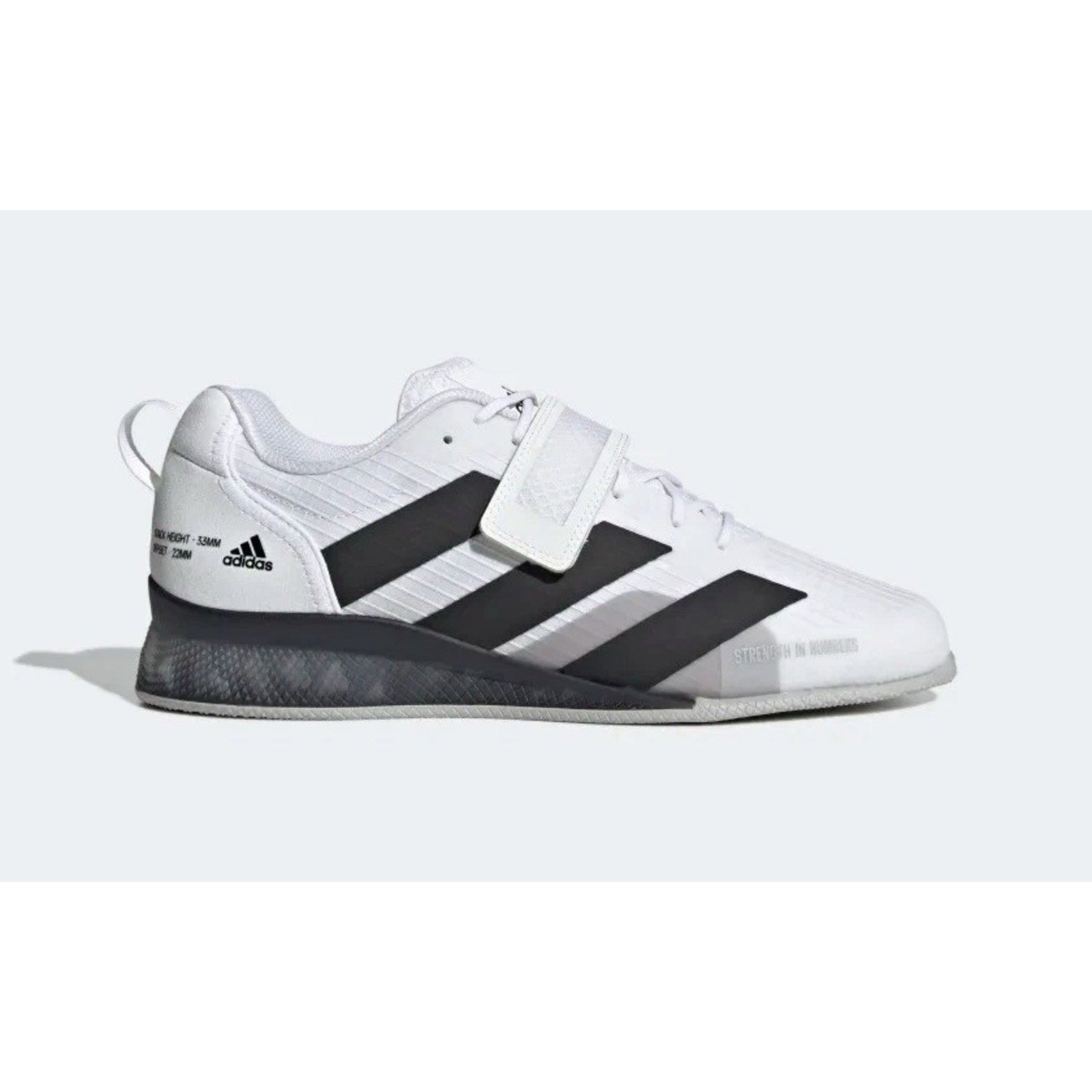 adidas Adipower III Weightlifting Shoes Powerlifting Gym Trainers White Men 9.5