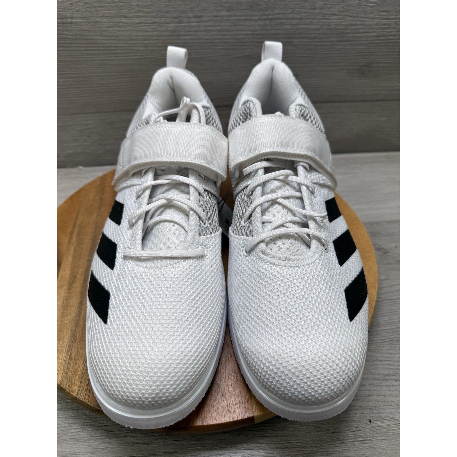 Adidas Powerlift 5 Weightlifting Shoes White Black GY8919 Size 15