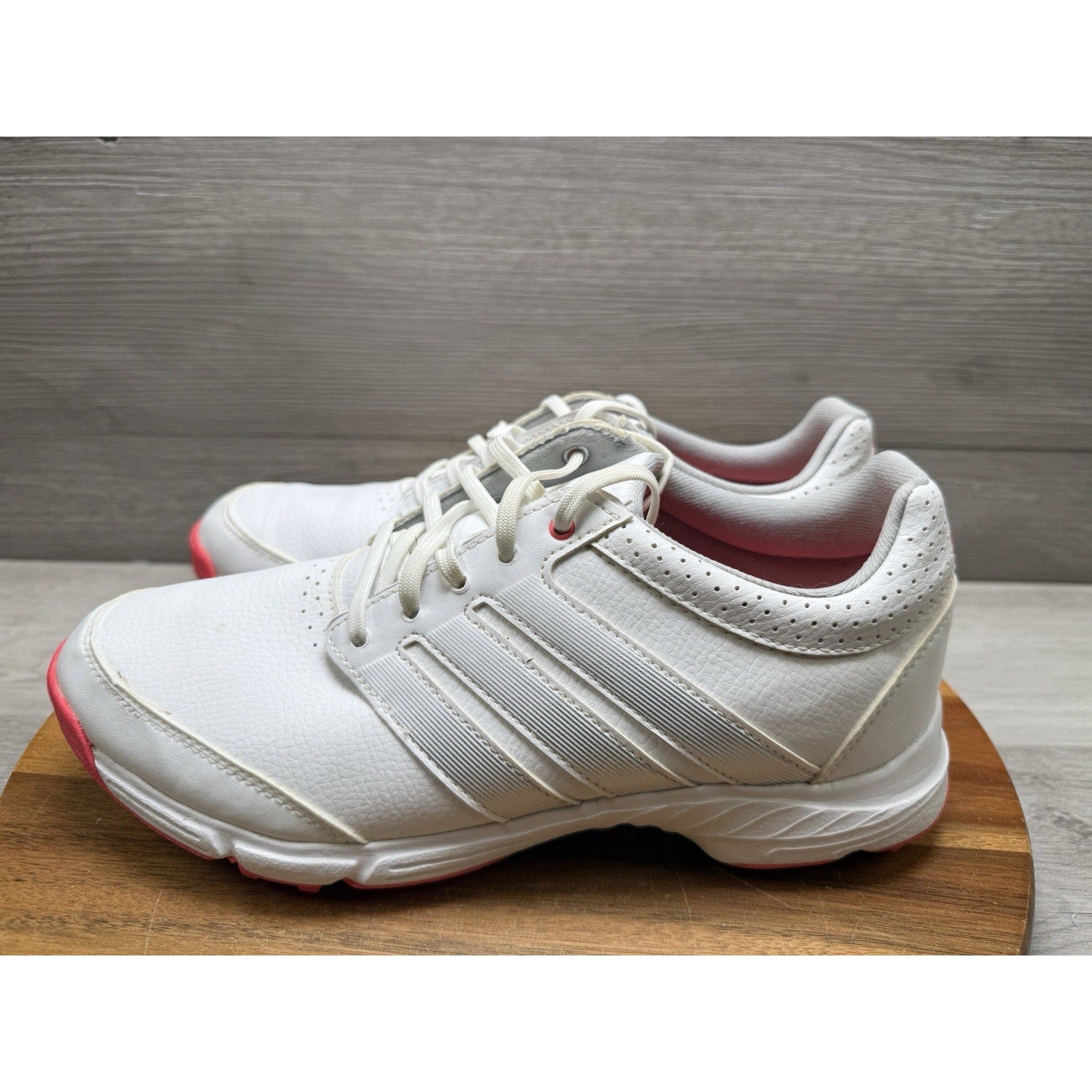 Adidas Response Light Golf Shoes Q47063 White Pink With Cleats Women’s 8.5