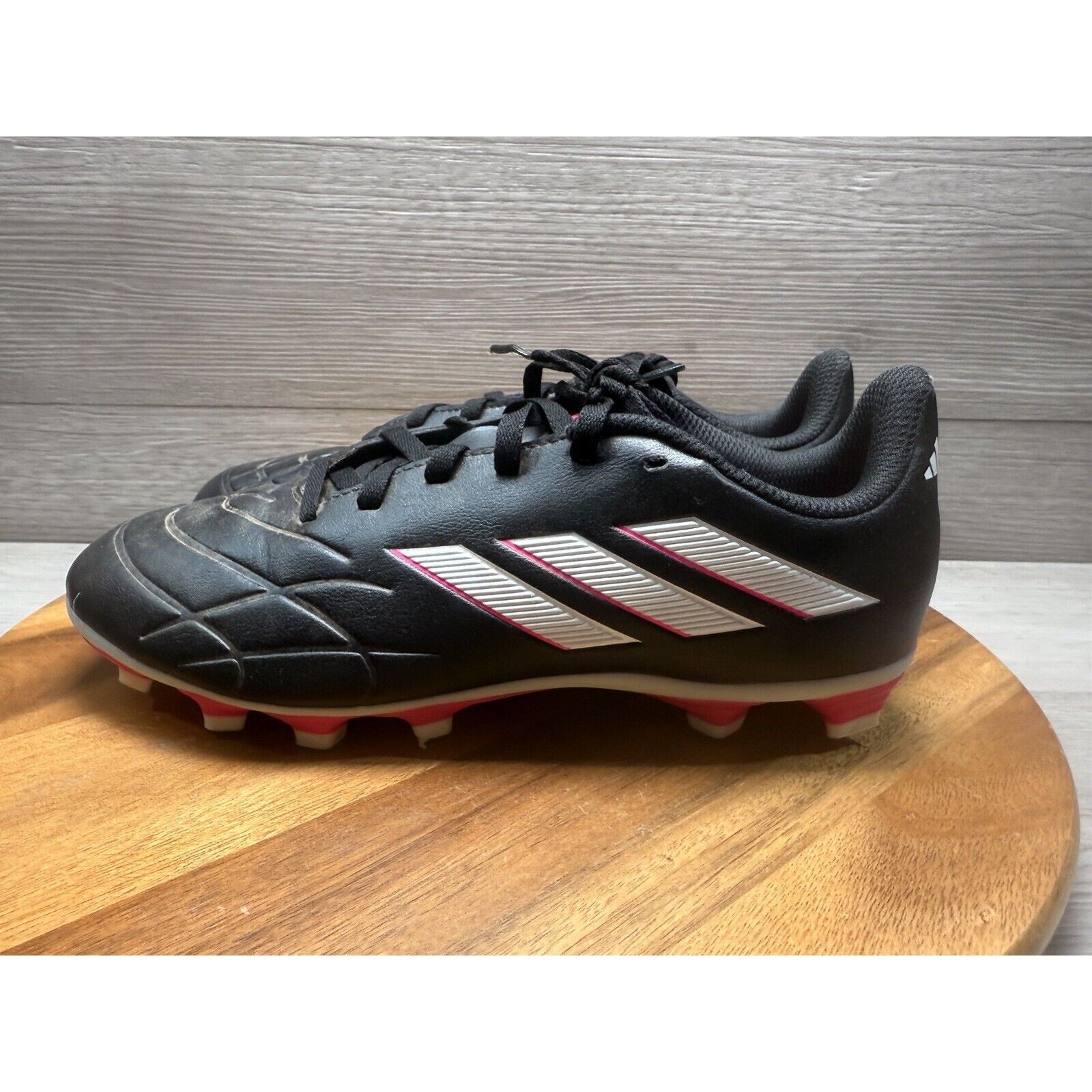 Adidas Copa PURE.1 FG Football Soccer Cleats Black Pink Youth Size 5.5