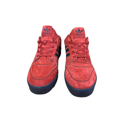 '- Adidas x Marvel Rivalry Low Deadpool Red Suede JR2480 Men's Shoe Size 18