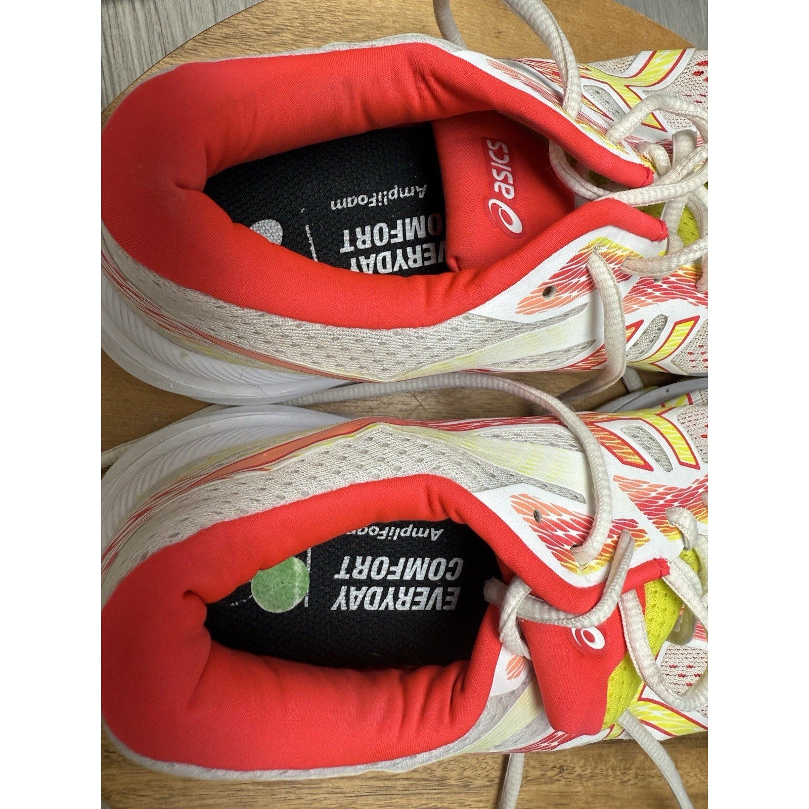 Aasics Women's Gel Excite 6 White/Pink Running Shoes 1012A150 Womens 8.5