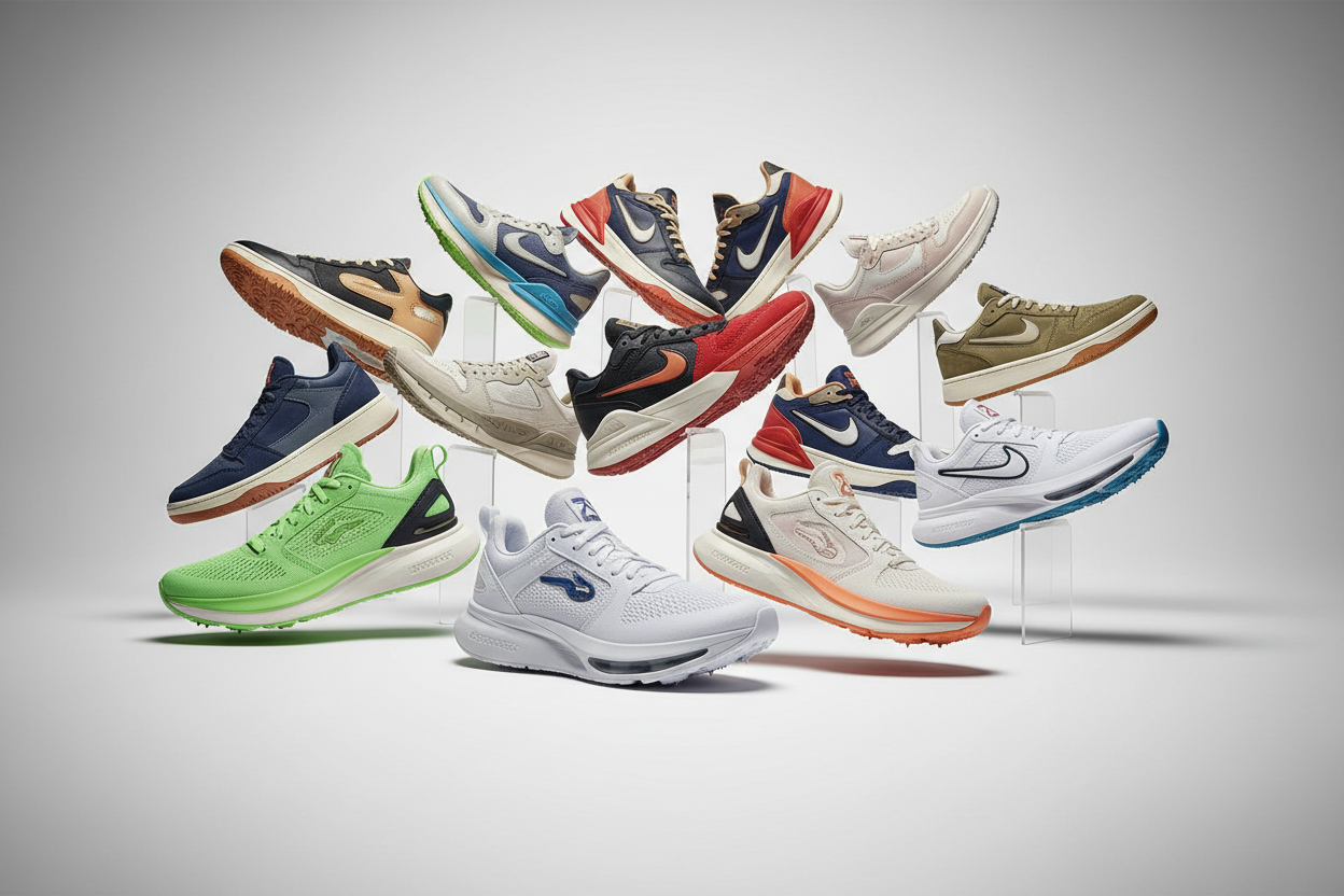 Hero image with multiple shoe brands